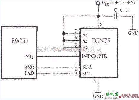 传感器电路中的基于TCN75与89C51单片机设计的接口电路  第1张