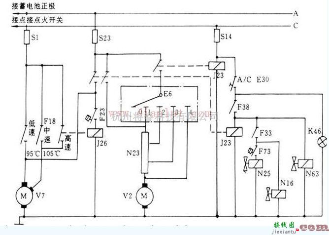 轿车空调先锋——桑塔纳汽车空调电路  第1张