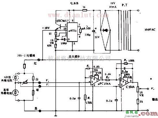 传感器电路中的电源和放大电路的原理  第1张