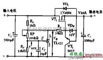 稳压电源中的线性稳压电源电路图  第1张