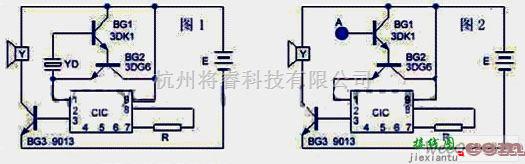 音频电路中的两种无按钮音乐门铃电路图  第1张