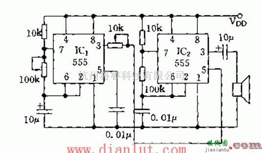 555设计的双音报警电路设计  第1张