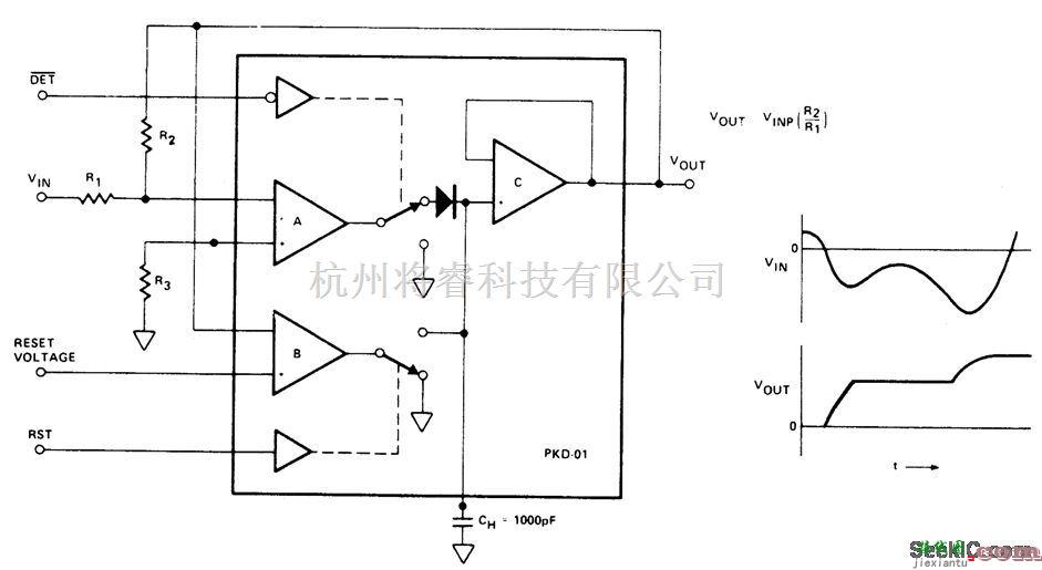 检测电路中的负峰值检知器电路  第1张