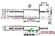 传感器电路中的3CCM型硅磁敏晶体管外形尺寸电路图  第1张