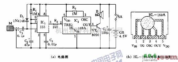 触摸式脚踏车“请让路”语言铃电路设计  第1张