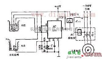 水位自动控制器的原理电路  第1张