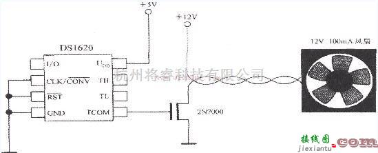 传感器电路中的基于DS1620构成的恒温控制电路  第1张