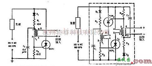 控制电路中的基于固体闭锁式继电器电路图  第1张