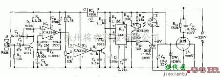 基于555热释电红外传感及光控延时节电插座电路  第1张