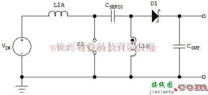 光电电路中的SEPIC转换器的拓扑结构电路  第1张