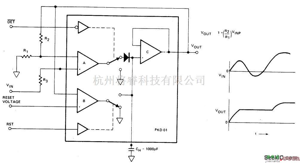 检测电路中的正峰值检知器电路  第1张