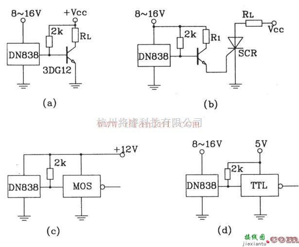 传感器电路中的介绍基于DN838传感器实现的各种应用电路  第1张