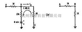 光电电路中的点火前放大器的等效电路图  第1张