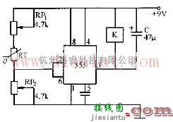 传感器电路中的基于555定时器的温度传感器控温电路  第1张