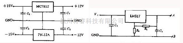 传感器电路中的7812、LM317电源电路  第1张