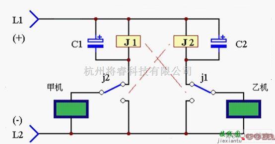 通信电路中的家用电话转接电路图  第1张