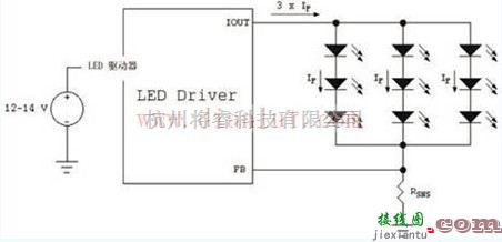 光电电路中的LED驱动的串联/并联阵列电路设计  第1张