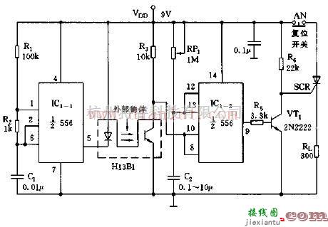 光电子脉冲遗漏检测器电路图  第1张