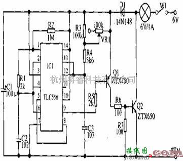 光电电路中的实用调光灯控制电路图  第1张
