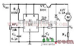 基于555的马达自动调速器电路  第1张