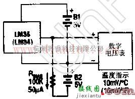 传感器电路中的低温传感器电路原理图  第1张