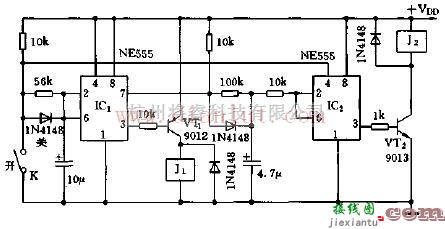 NE555消除音像设备声响的电路  第1张