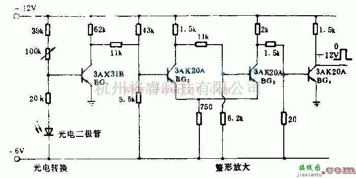 光电电路中的数控线切割机用的光电放大电路图解  第1张