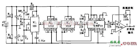 基于555的简易正弦波发生器电路  第1张