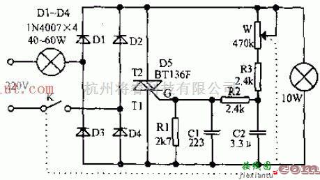 光电电路中的实现台灯的双调光的设计  第1张