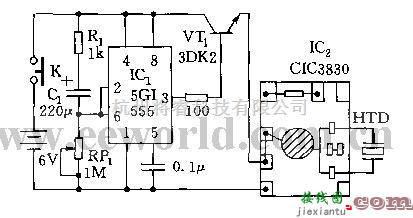 冰箱关门提醒器电路设计  第1张