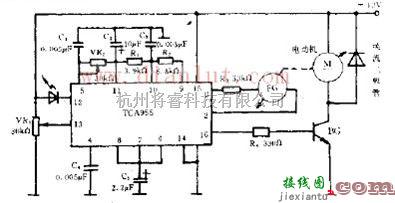 光电电路中的脉冲驱动的原理电路图  第1张