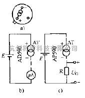 传感器电路中的AD590温控传感器电路  第1张
