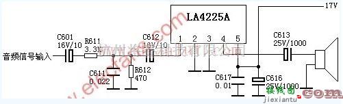 音频电路中的LA4225A功率放大电路设计  第1张