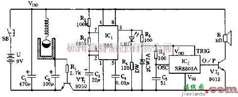 振动和冲击声光报讯电路设计  第1张