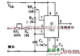 采用555构成用频率计测量电压的附加电路  第1张