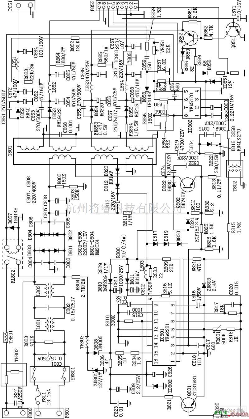 电源电路中的C6458_A4开关电源电路  第1张