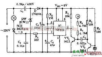 可触摸、可声控的双功能延时灯电路  第1张