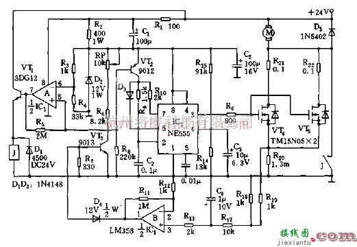 基于NE555的电动自动车限流调速器电路  第1张