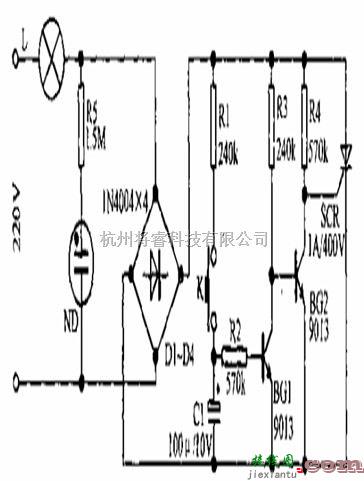 光电电路中的自动关灯开关电路设计  第1张