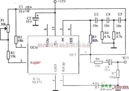 信号产生中的相移正弦波振荡器电路原理图  第1张