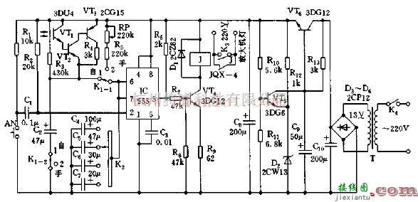 照片放大自动测光定时器电子电路图  第1张