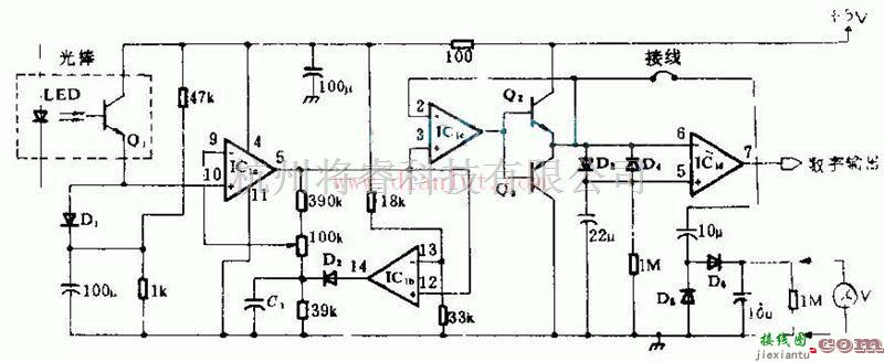 光电电路中的光棒放大电路原理与图解  第1张