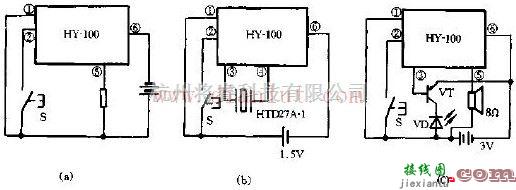 音频电路中的HY-100的应用电路原理图  第1张