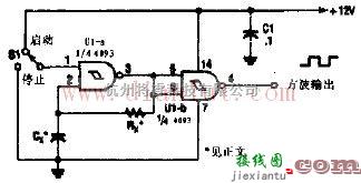 信号产生中的基于4093的简易非稳态振荡器电路  第1张