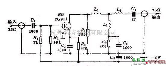 信号产生中的电视机的天线放大器电路  第1张