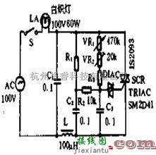 使用双向触发二极管触发双向可控硅的调光电路  第1张