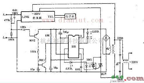 信号产生中的用于传真机电源的自动开关  第1张