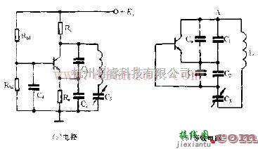 信号产生中的采用电容、电阻设计电容三点式振荡电路  第1张
