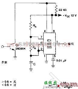 信号产生中的1KHz门振荡器电路原理图  第1张