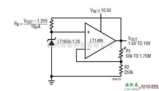 LT1634-微功率精准并联电压基准特点  第4张